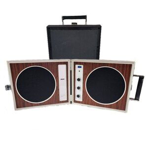 RCA YZD 589 Vintage 8 Track Stereo Mobile  Player Speaker Case FOR PARTS READ